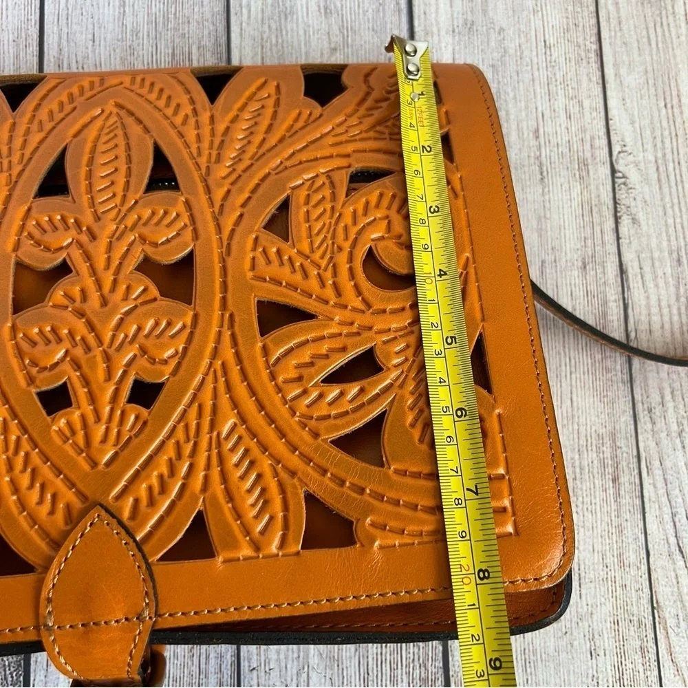 Patricia Nash Leather Salandra Flap Crossbody Bag